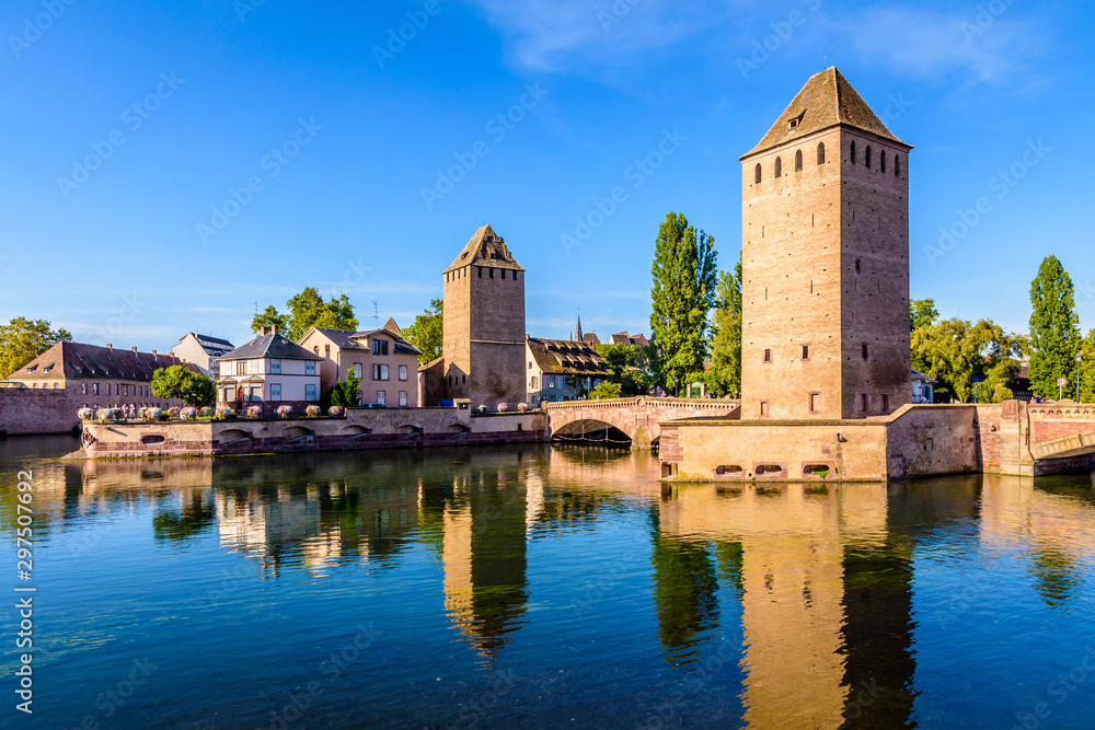 The Ponts Couverts (covered bridges) is a medieval set of bridges and defensive towers over the river Ill located at the entrance of the Petite France historic quarter in Strasbourg, France.