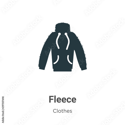 Fleece vector icon on white background. Flat vector fleece icon symbol sign from modern clothes collection for mobile concept and web apps design.