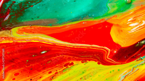 Colorful of acrylic color abstract background