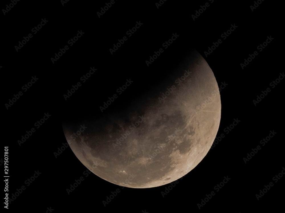 Super blue blood moon January 2018 lunar eclipse, real time taken in Kanchanaburi west Thailand. (photo contain noise a bit) Super blue blood moon January 2018 lunar eclipse, real time taken in Kanchanaburi west Thailand. (photo contain noise a bit)