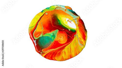 Colorful of acrylic color abstract background