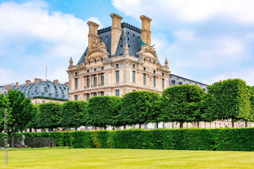 Louvre palace and Tuileries garden, Paris, France