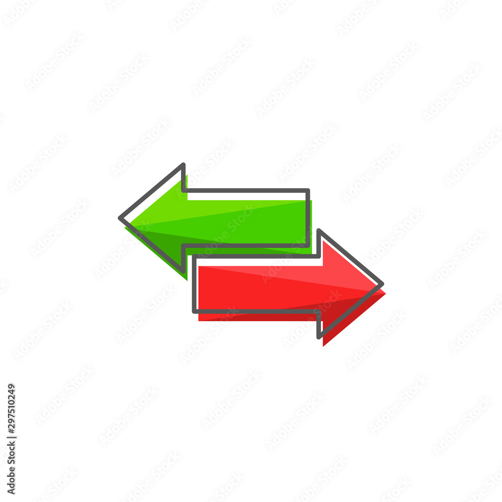 arrows back and forth, undo and redo, flat arrows back and forth, undo and redo, flat