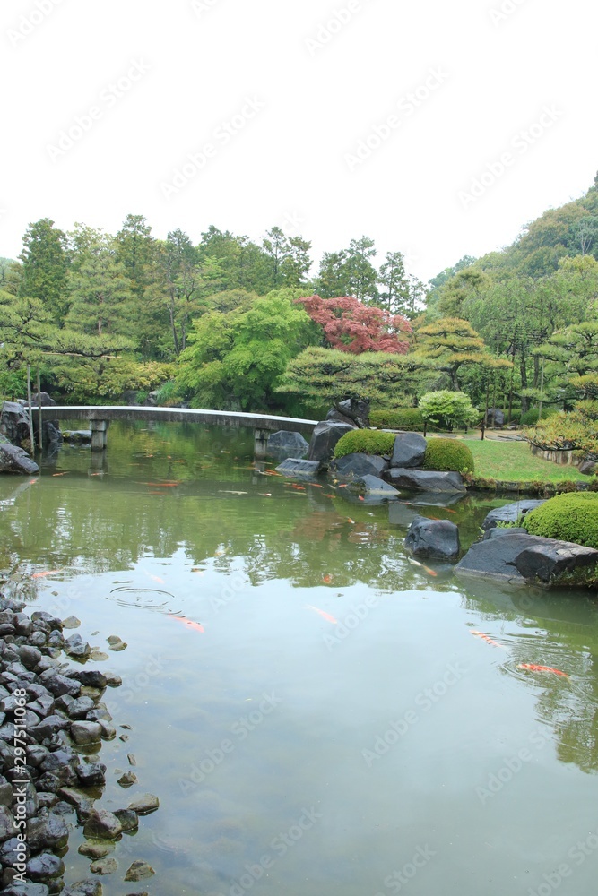 Fototapeta premium 姫路城西御屋敷跡庭園「好古園」