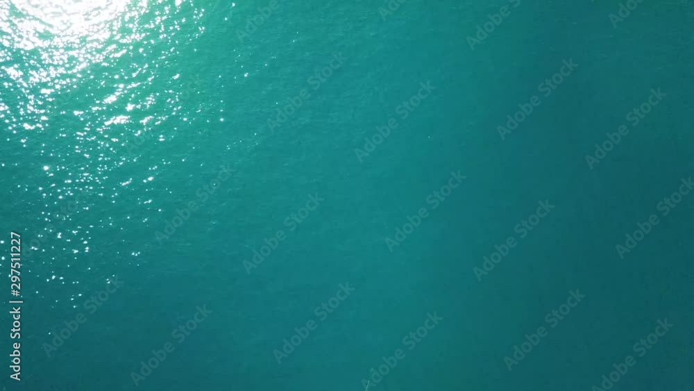 Drone Panning Above Blue Turquoise Ocean Water On A Sunny Day Above Fishing Boats In Australia Drone Panning Above Blue Turquoise Ocean Water On A Sunny Day Above Fishing Boats In Australia