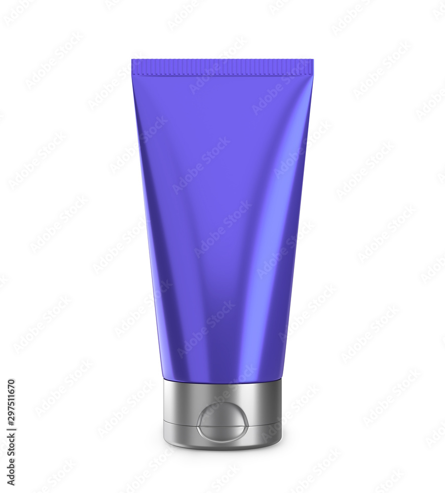 Violet cream or lotion tube isolated on white. Plastic blank mockup container for gel, lotion.cosmetics etc. Violet cream or lotion tube isolated on white. Plastic blank mockup container for gel, lotion.cosmetics etc.
