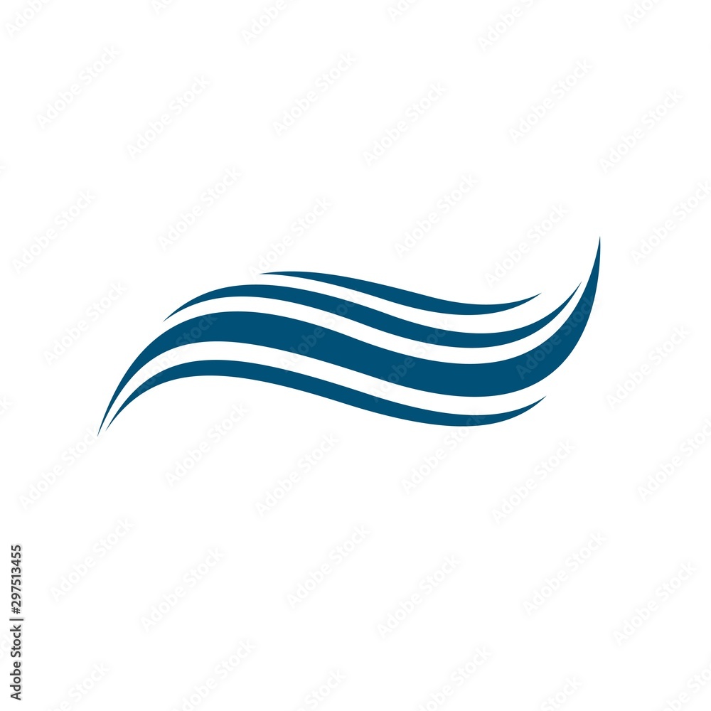 Wave logo template vector icon Wave logo template vector icon