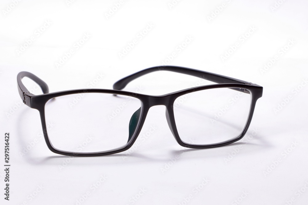 Retro fashion unisex style glasses, Black frame eyeglasses.
