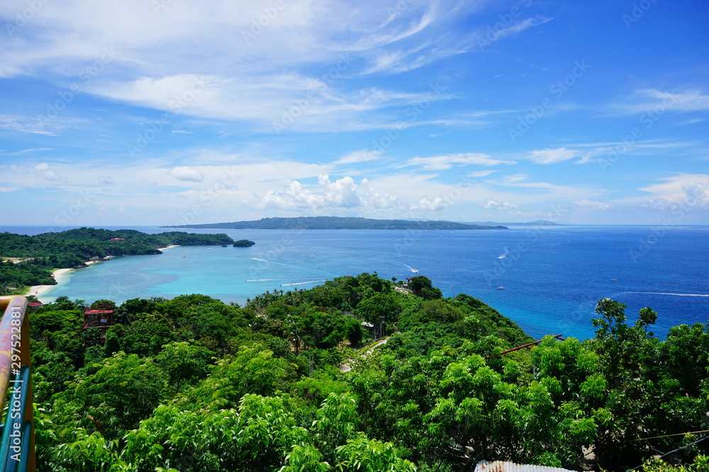 View from Mt Luho in Boracay Philippines