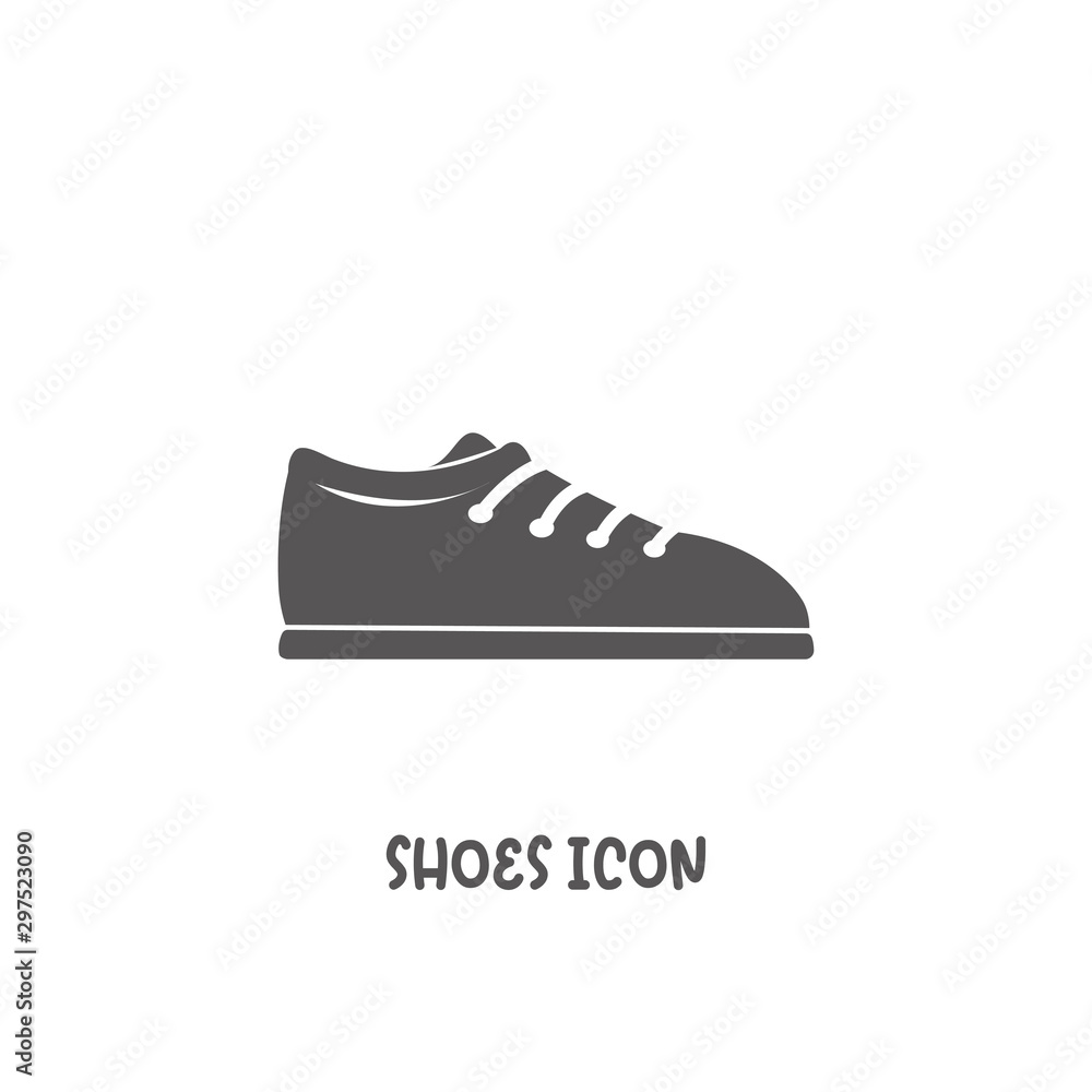 Shoes icon simple flat style vector illustration. Shoes icon simple flat style vector illustration.