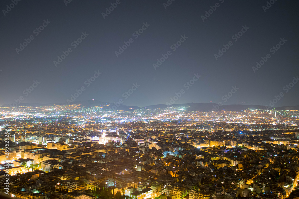Night scape in Athens