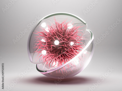Fotografija Dendritic cell concept medical background 3d render image