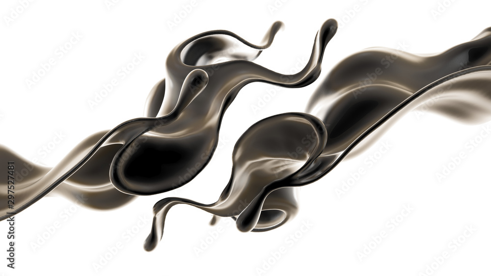 Splash fluid. 3d illustration, 3d rendering. Splash fluid. 3d illustration, 3d rendering.