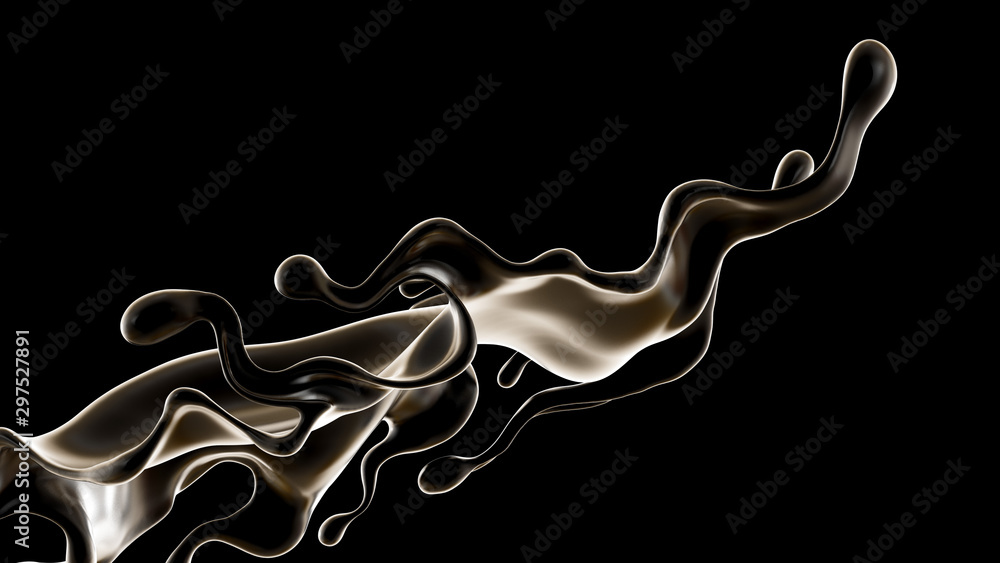 Splash fluid. 3d illustration, 3d rendering. Splash fluid. 3d illustration, 3d rendering.