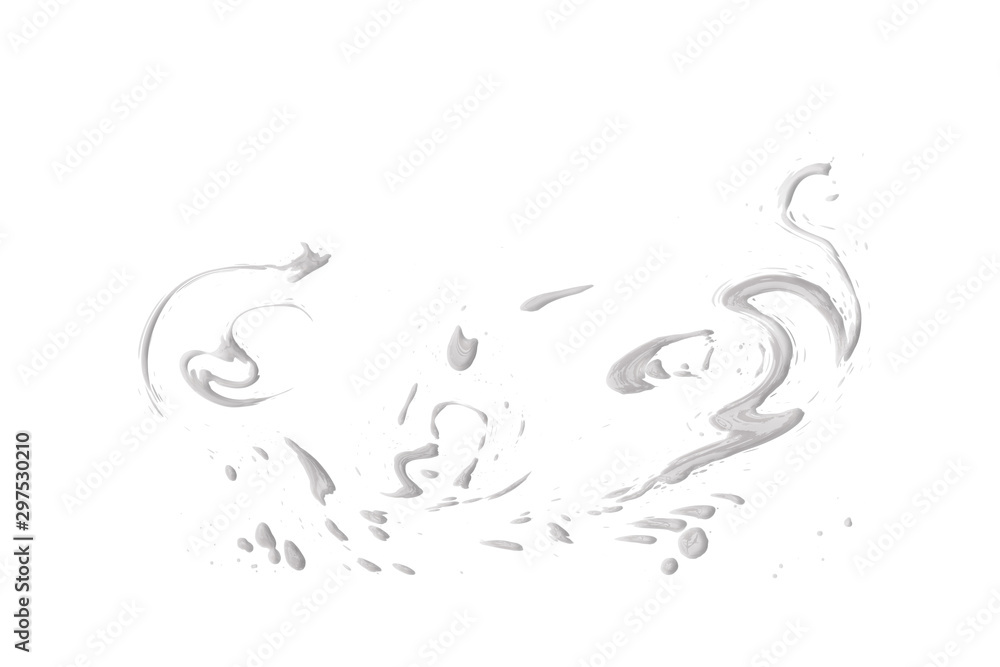 closeup drops of milk isolated on white background,abstract pattern closeup drops of milk isolated on white background,abstract pattern