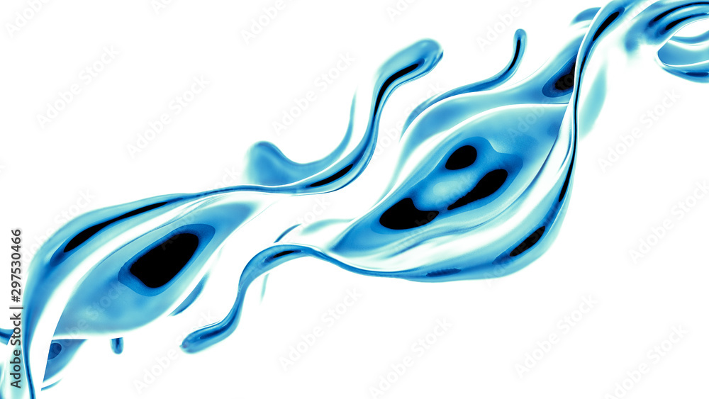 Splash fluid. 3d illustration, 3d rendering. Splash fluid. 3d illustration, 3d rendering.