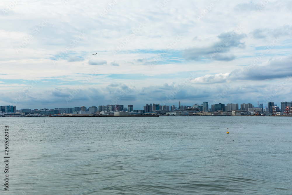 (東京都ｰ湾岸風景)対岸から望む東京ベイエリア３