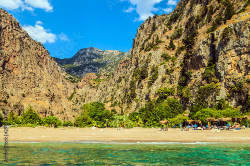 green island with hills Aegean Sea near Marmaris, Turkey © Emoji Smileys People