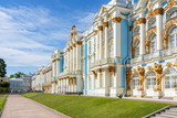 Catherine palace and park in Tsarskoe Selo (Pushkin), St. Petersburg, Russia