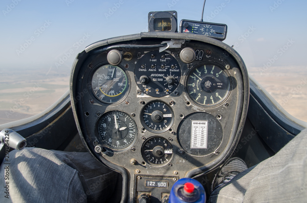 old fashioned glider dashboard Stock Photo Adobe Stock