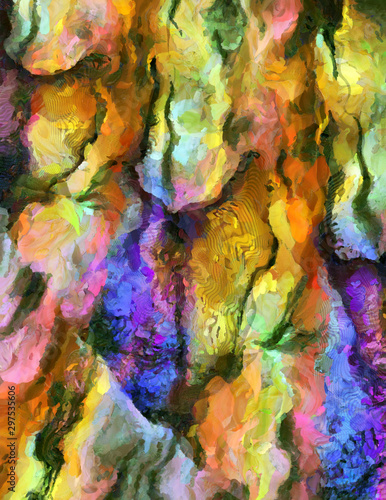 Colorful Abstract Painting. Artwork for creative graphic design