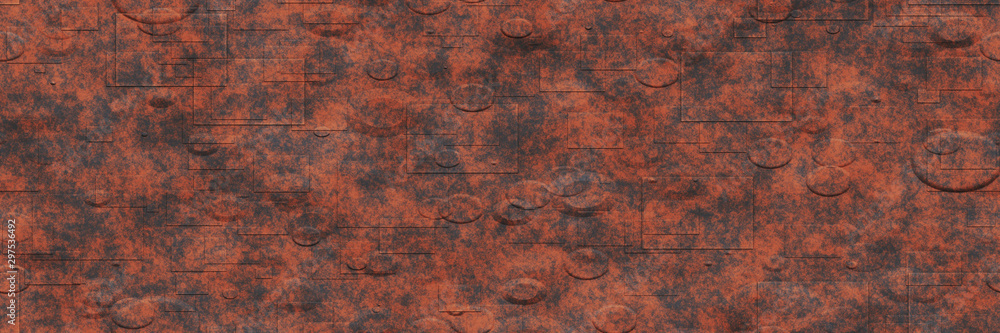 3D rendering. Corrosion metals- background abstract pattern 3D rendering. Corrosion metals- background abstract pattern