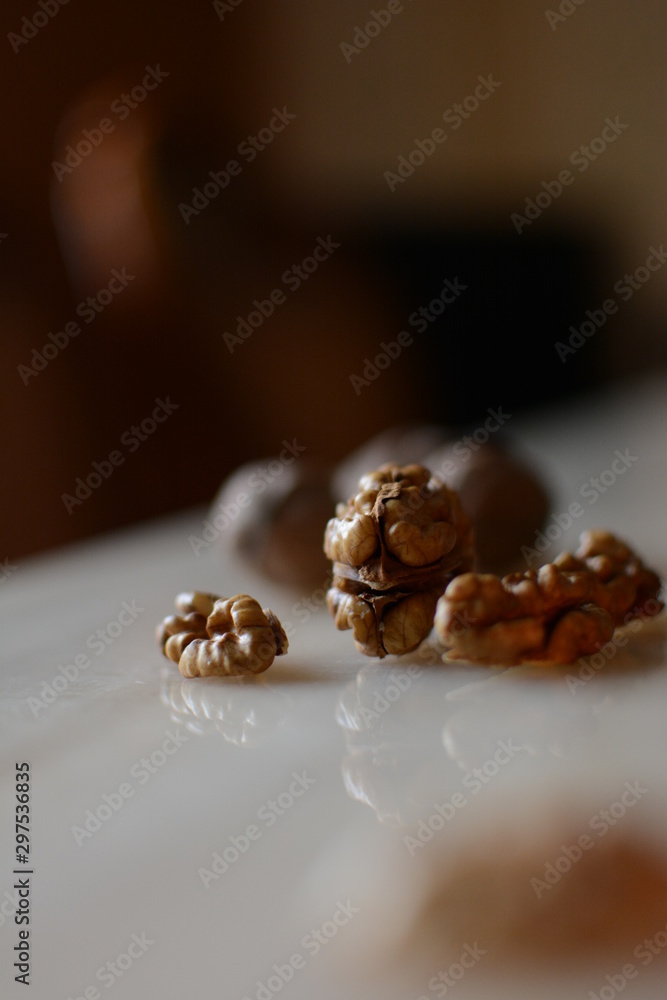 golden beads on black background