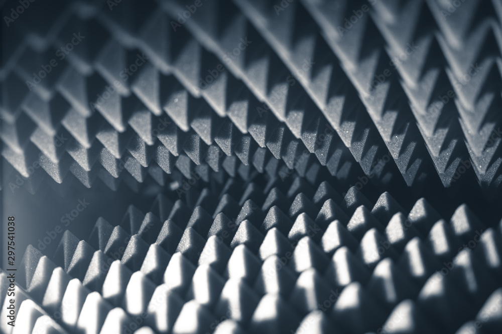 Obraz premium acoustic foam pyramid abstract background