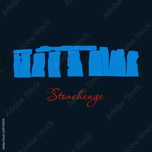 stonehenge icon vector on white background, stonehenge trendy filled icons from Stone age collection, stonehenge vector illustration