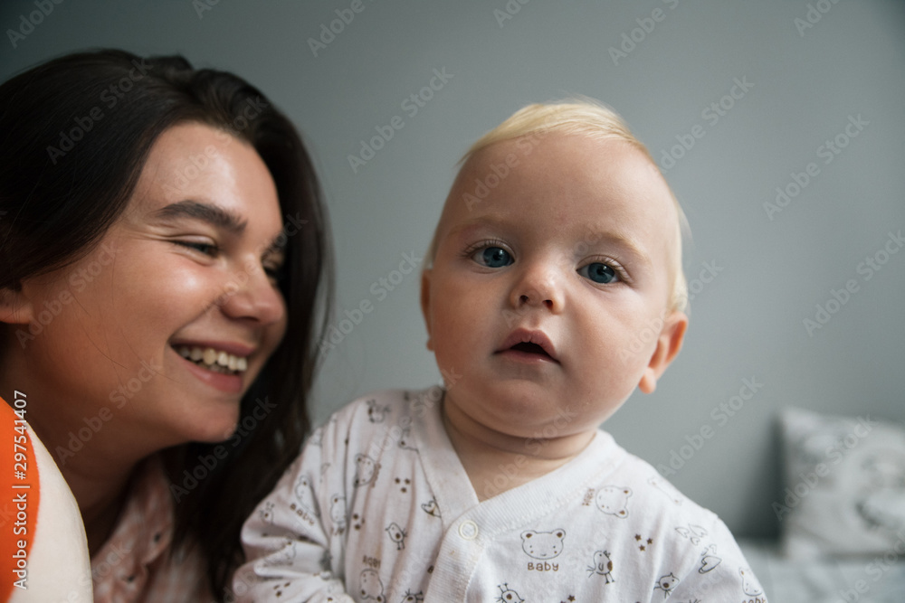 Young family being playful at home Young family being playful at home