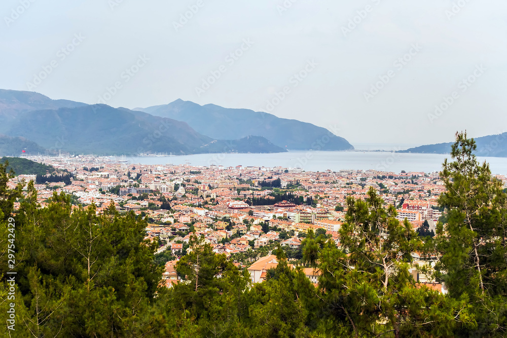 Marmaris old town view cityscape building Turkey