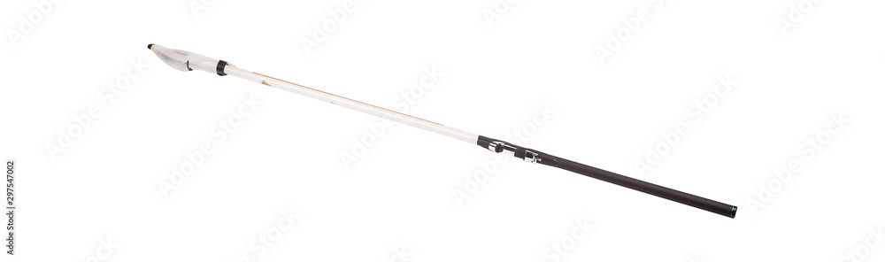 Fishing rod for fishing isolated on white background