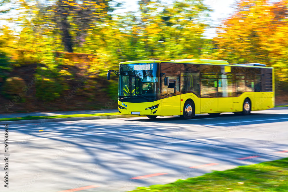 Public transport yellow bus