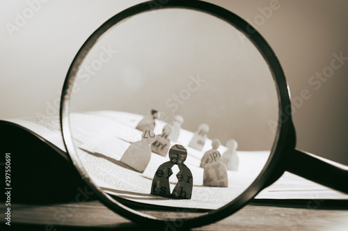 Obraz na płótnie Business recruitment or hiring photo concept
