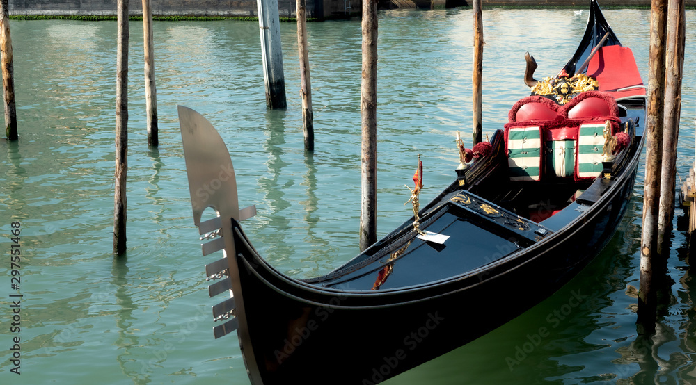 Lovely gondola on the Grand Canal in Venice, Italy