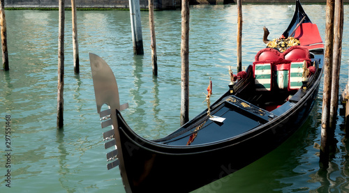 Lovely gondola on the Grand Canal in Venice, Italy © ClauRiveraE