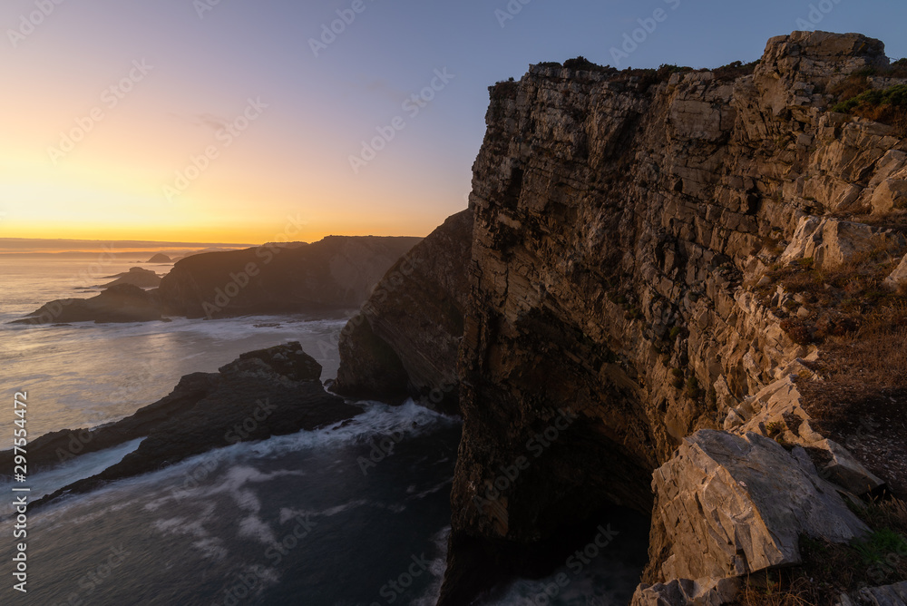 Vidio Cape at sunrise, Asturias, Spain