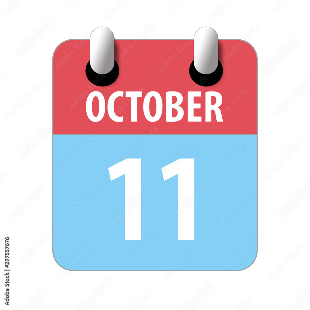 october 11th. Day 11 of month,Simple calendar icon on white background. Planning. Time management. Set of calendar icons for web design. autumn month, day of the year concept october 11th. Day 11 of month,Simple calendar icon on white background. Planning. Time management. Set of calendar icons for web design. autumn month, day of the year concept