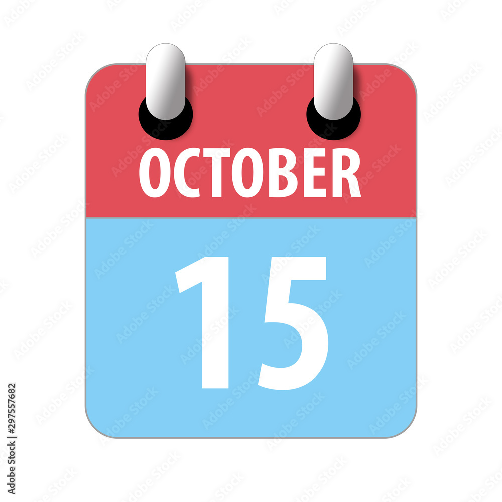 october 15th. Day 15 of month,Simple calendar icon on white background. Planning. Time management. Set of calendar icons for web design. autumn month, day of the year concept october 15th. Day 15 of month,Simple calendar icon on white background. Planning. Time management. Set of calendar icons for web design. autumn month, day of the year concept