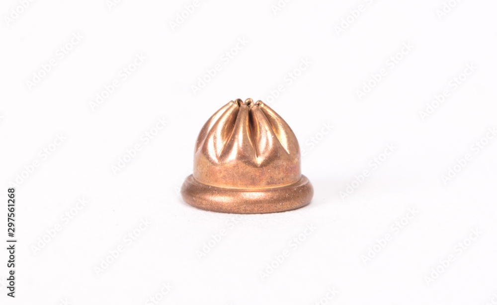 Copper cartridge for an alarmpistol