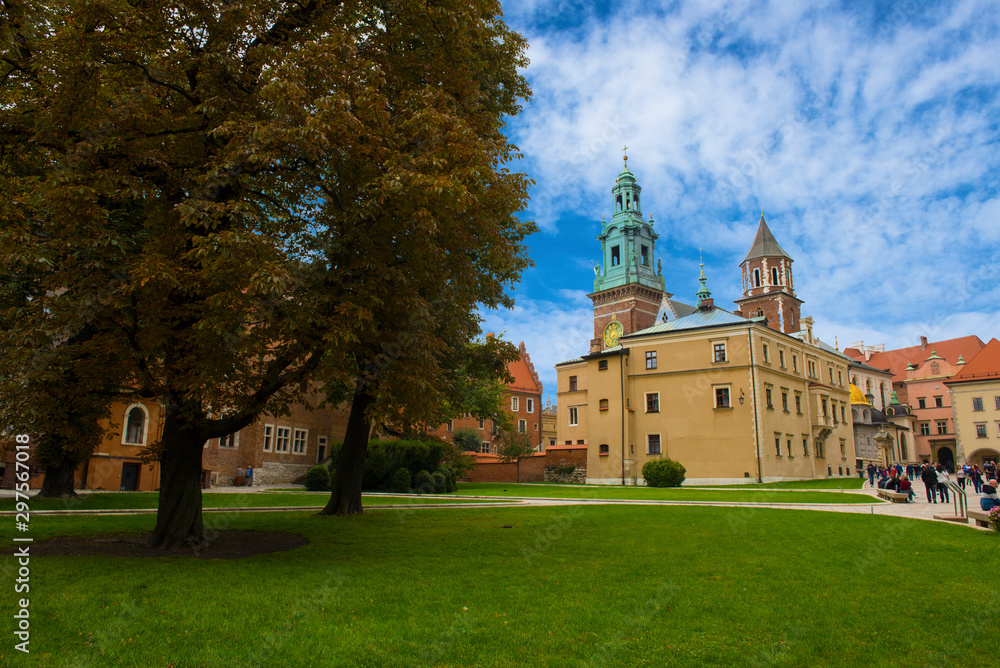 Wawel Castle, Poland, Krakow. Landscape