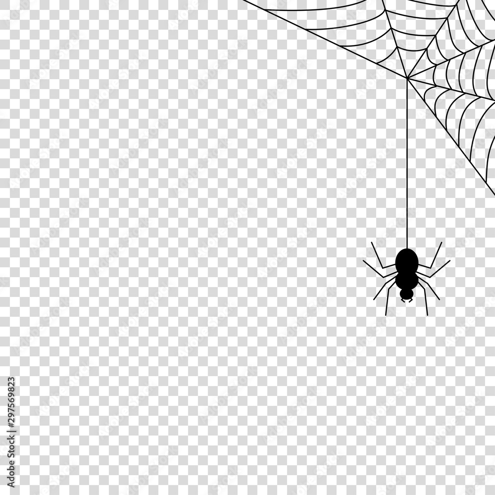 Spider web icon mock up vector illustration - obrazy, fototapety, plakaty 