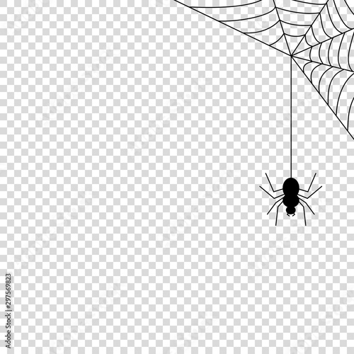 Spider web icon mock up vector illustration