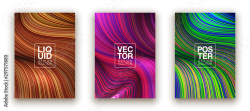 Modern colorful flow poster. Wave Liquid shape color background. Art design for your design project. Vector illustration EPS10