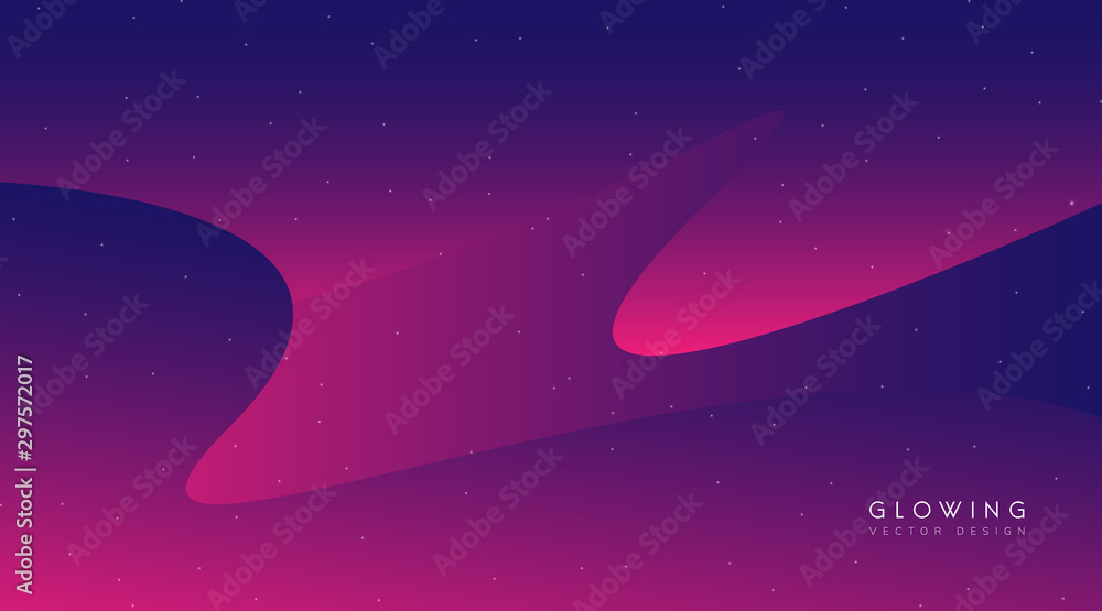 Fototapeta premium Abstract flow shape vector background.