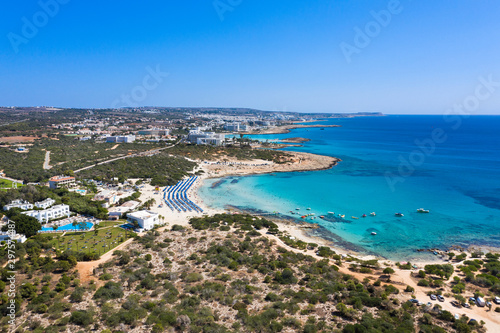 Fototapeta Naklejka Na Ścianę i Meble -  The Landa beach in Cyprus