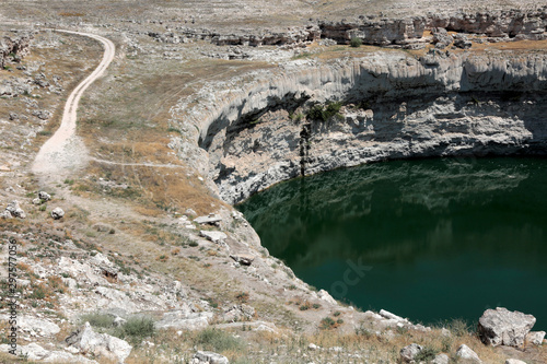 Obruk Lake in Obruk village of Konya