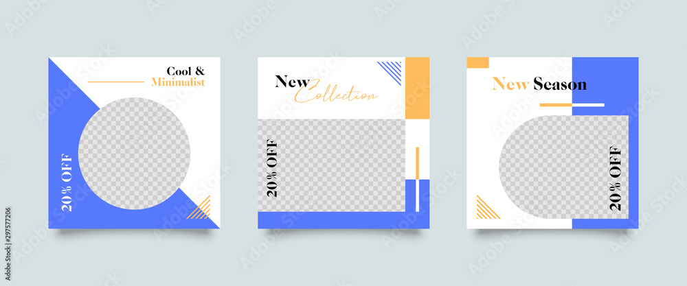 Modern promotion fashion square web banner for social media mobile apps. Elegant sale and discount promo backgrounds for digital marketing Modern promotion fashion square web banner for social media mobile apps. Elegant sale and discount promo backgrounds for digital marketing
