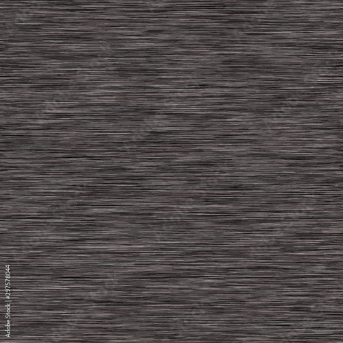 Charcoal Gray Marl Variegated Heather Texture Background. Vertical Blended Line Seamless Pattern. For T-Shirt Fabric, Dyed Organic Jersey Textile, Triblend Melange Fibre All Over Print. Vector Eps 10 