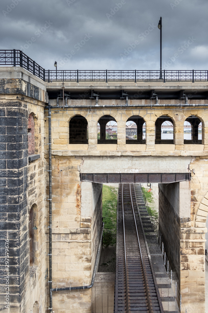 Ead's Bridge spanning the Mississippi River, St Louis